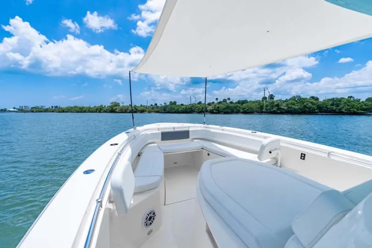 Open bow seating with room for family and gear