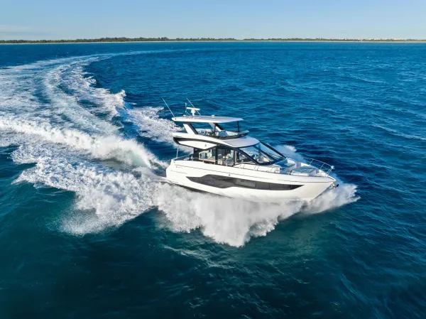 Cruisers Yachts Fly 50 flybridge yacht built for entertaining