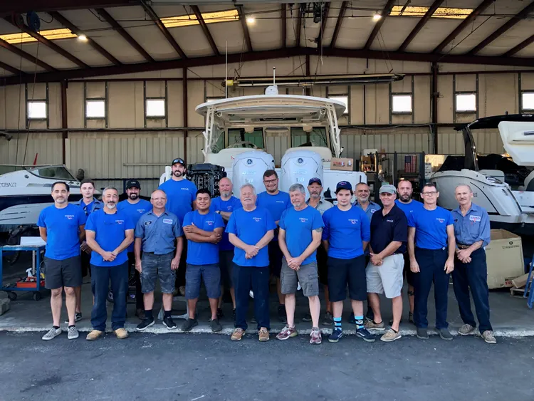 Strong's Marine service technicians