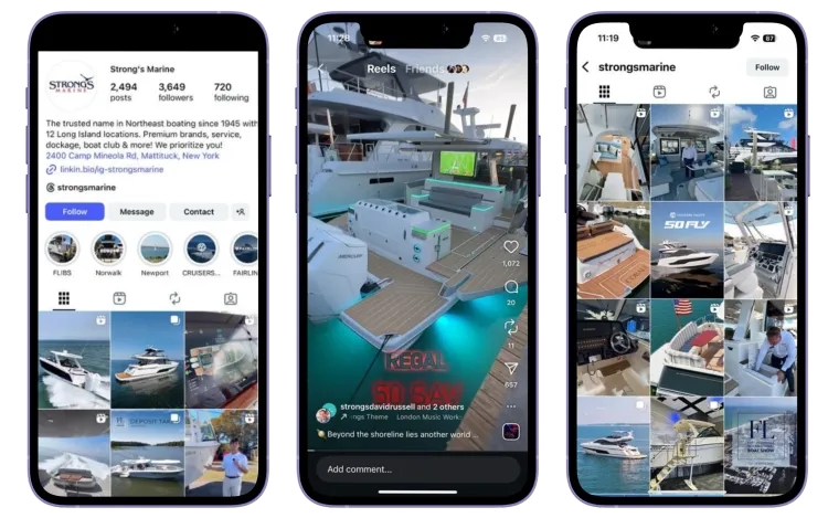 Yacht brokerage service showcase