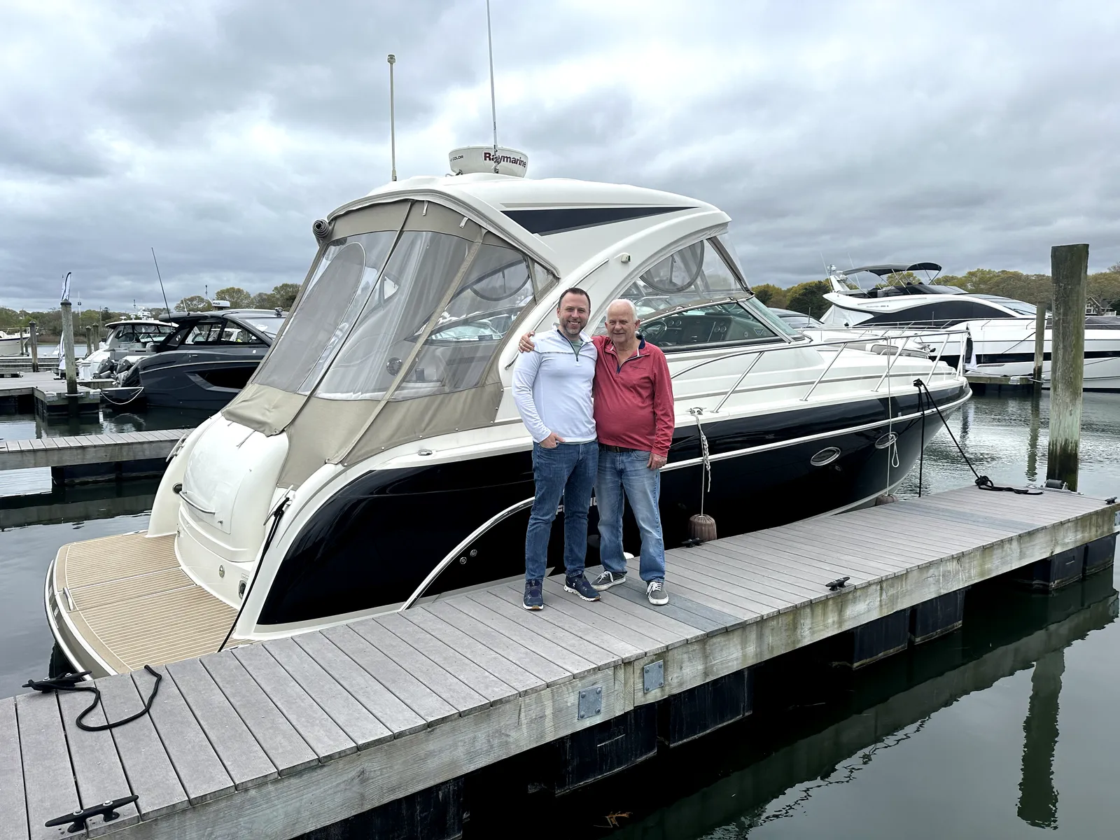 Strong's Marine customers with their new cruiser