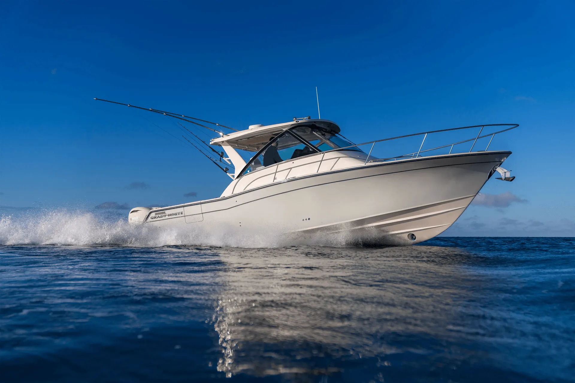 Boat on open water