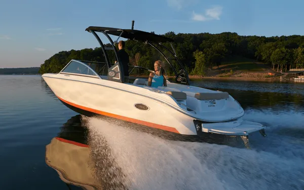 Boat at marina ready for trade-in appraisal