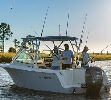 Innovative design on a Sailfish dual console