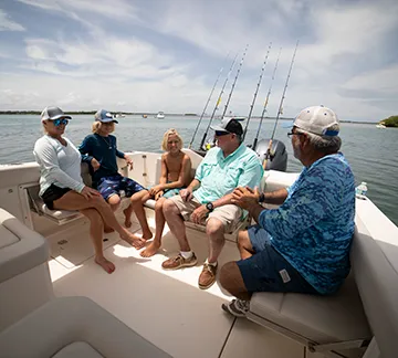 Spacious seating on a Sailfish dual console