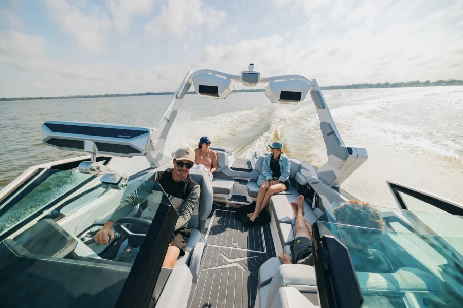 Test drive a boat