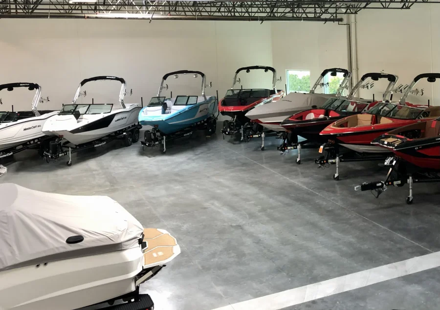 Tilly's Marine showroom