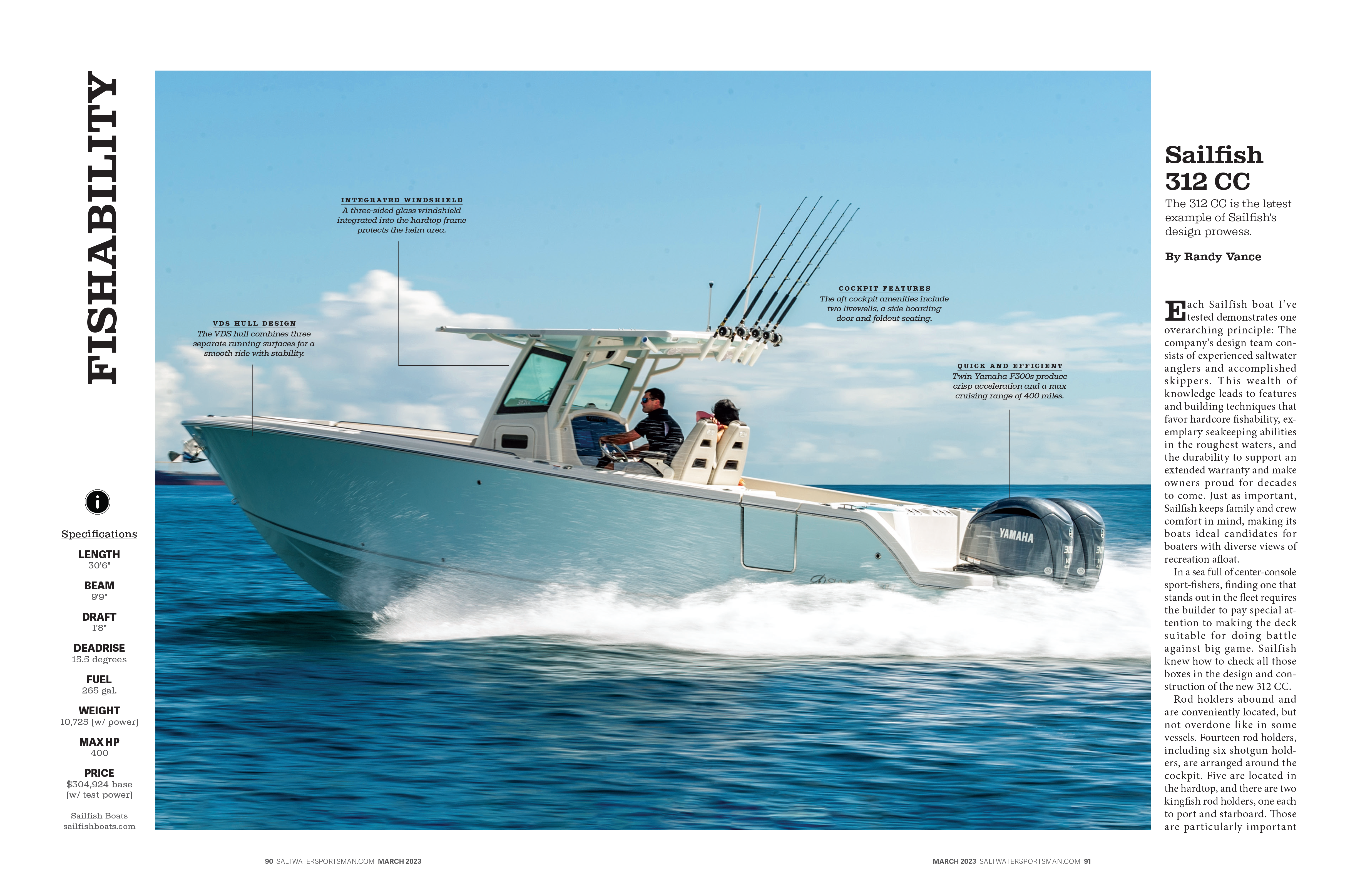 312CC - Saltwater Sportsman Boat Test