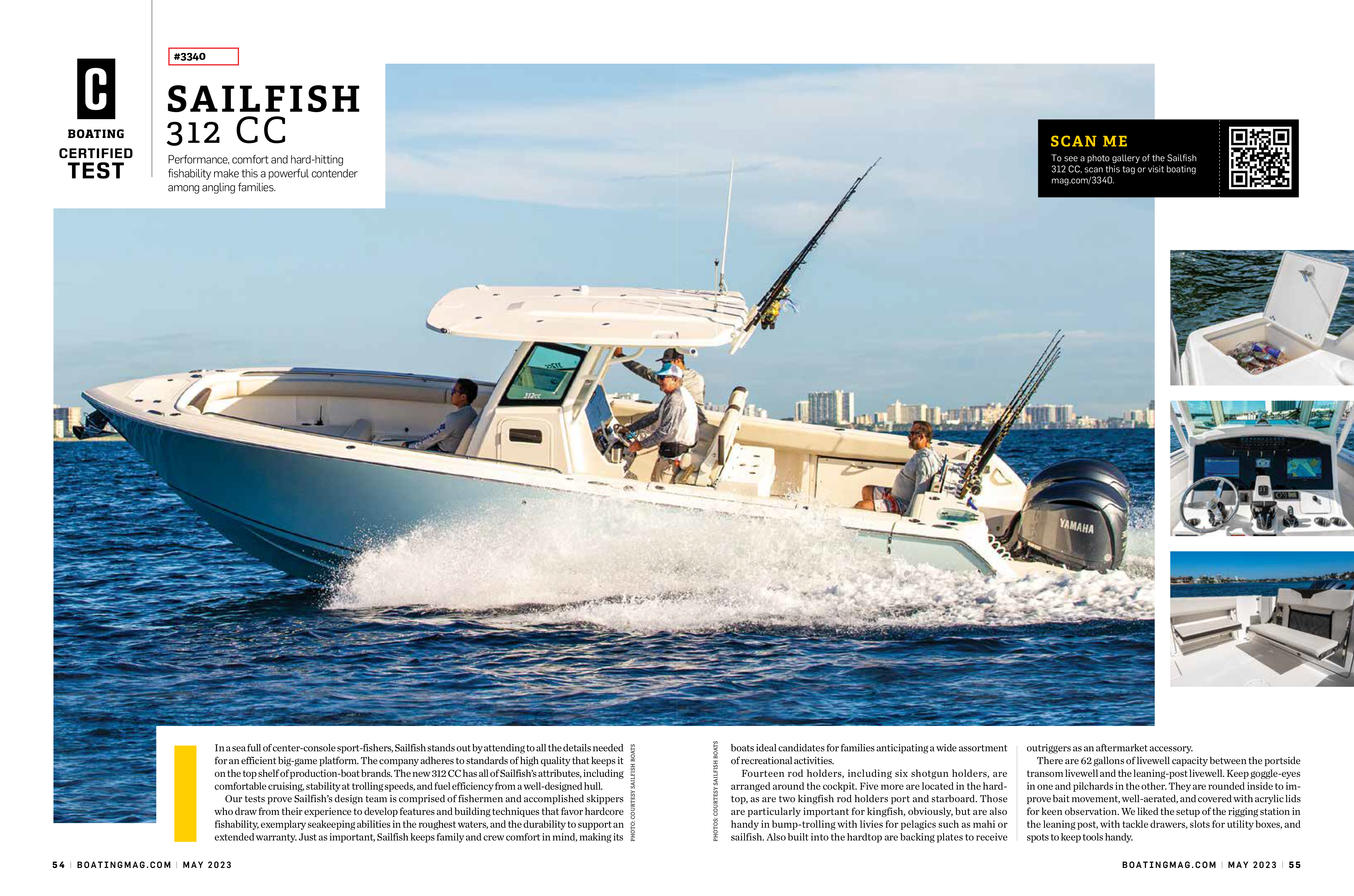 312CC Test Review – Boating Magazine, May 2023
